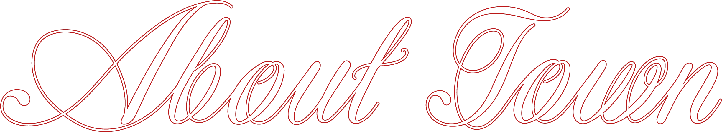 About Town typography